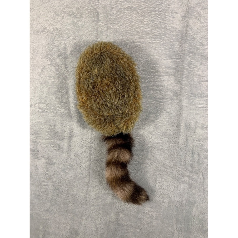Unisex Coonskin Cap S Brown Tail Hat Davy Size Raccoon Crockett